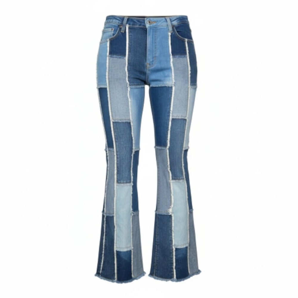 Patchwork Blue Jeans - image 7